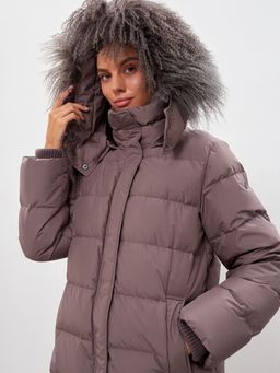 Conso/WDL 220514 - cappuccino Пуховое Полупальто фото 2