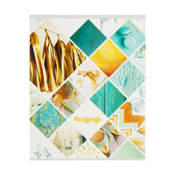 Комплект тетрадей из 5 штук, 36 листов в клетку Calligrata "Коллаж", обложка мелованный картон, блок офсет