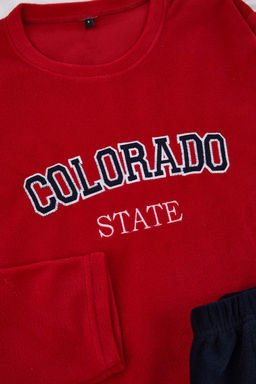 Indigo Regular Kesim Slogan Nak?sl? Polar/K?sl?k Pijama Tak?m? TMNAW26PT00038 - Trendyolmilla фото 6