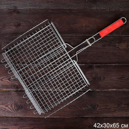 Решетка для барбекю глубокая 42х30х65 см / 112-3 /уп 20/