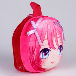 Рюкзак детский для девочки Аниме, плюшевый, розовый