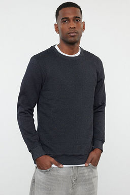 Antrasit Regular/Normal Kesim __i Polar/S_cak Tutan Sweatshirt TMNAW21SW1208