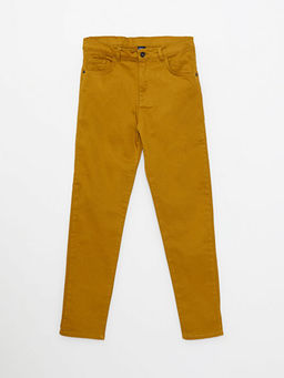 Super Skinny Fit Basic Gabardin Erkek ?ocuk Pantolon