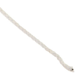 Шнур для вязания «Классик» без сердечника 100% полиэфир ширина 4 мм 100 м, белый