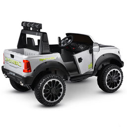 Электромобиль "Мощность скорости" на аккумуляторе, с р/у управлением, в коробке (серый)