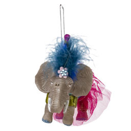 Украшение новогоднее "Слон", L11 W7 H11,5 см