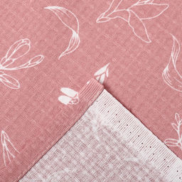 Простыня вафельная для бани «Этель. Лилия», 150×180 см, хлопок 100%, розовое
