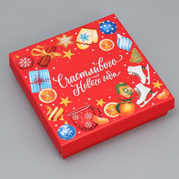 Коробка складная Счастливого Нового года, 20 20 5 см - Дарите счастье фото 2