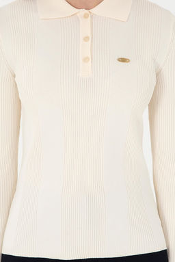 Женский кремовый свитер Неожиданная скидка в корзине - U.s. polo assn фото 6