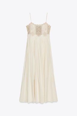 ZW COLLECTION CROCHET STRAPPY DRESS - Zara фото 6