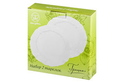 Набор 2 тарелок 20*20*1,5 см Грация, фарфор - Elan gallery фото 6