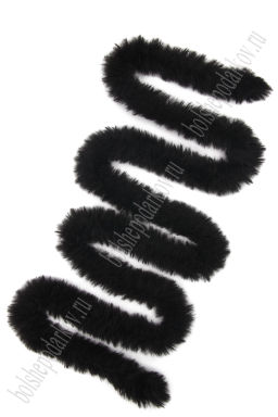 Проволока синельная меховая 1 м (SF-8094) черный №1