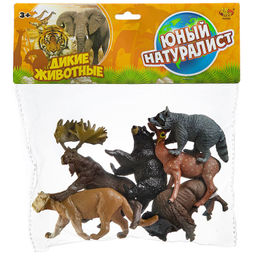 Игровой набор ABtoys Юный натуралист Фигурки диких лесных животных, 6 штук  фото 9