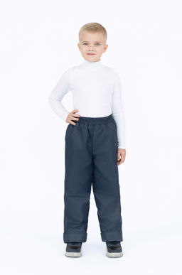 Брюки на поясе демисезонные синие