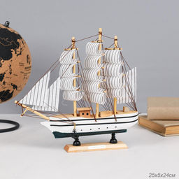 Макет парусного корабля 23х23 см / SH024MP /уп 48/ - Галеонтрейд фото 18