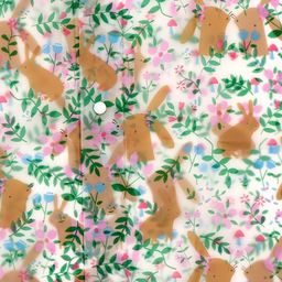 Дождевик детский Зайчики, рост 125-155 см - Funny toys фото 4