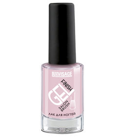 LuxVisage Лак для ногтей GEL finish тон 1 серо-розовый 9мл