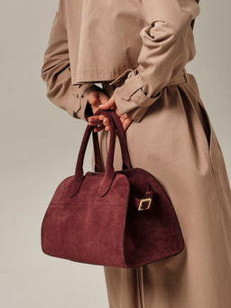 Замшевая сумка Deboro 31092 махагон