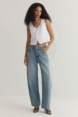 Ekru Ask?l? Onu Baglama Detayl? Bluz Dokuma Bluz TWOSS25BZ00053 - Trendyolmilla фото 2