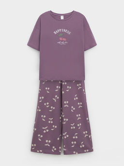 МП 1657/сливовый 3211 Н067.1 пижама для дев