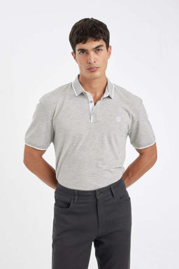 New Regular Fit K?sa Kollu Pike Polo Tisort - Defacto фото 8
