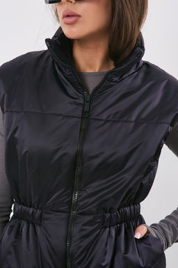 Жилет утепленный из плащевой ткани темно-синий