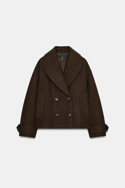DOUBLE-BREASTED SHORT COAT - Zara фото 4