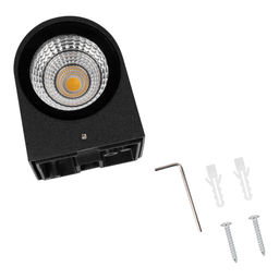 ULU-S04A-5W/4000K IP54 BLACK Светильник светодиодный уличный. Архитектурный накладной. Белый свет (4000K). Корпус черный. TM Uniel.