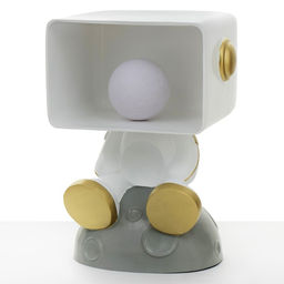 Лампа настольная «Космик», светодиодная, 3Д, ночник, USB, серая, 35×25×47 см