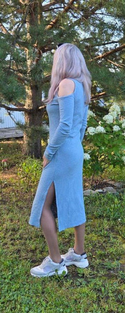 Платье-лапша с открытыми плечами и рукавами - Fly фото 40