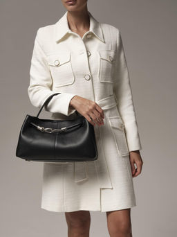 Кожаная сумка Ties DBR 31185 черный фото 5