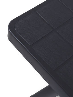 Стол садовый «Атлант», 80×80×76.5 см, квадратный, пластиковый, цвет графитовый