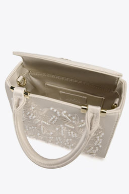 SATIN-EFFECT PEARL HANDBAG - Zara фото 6