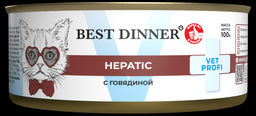 Влажный корм для кошек с говядиной для поддержания функции печени Hepatic 7819