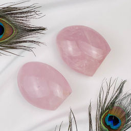 Полированный мадагаскарский Розовый кварц