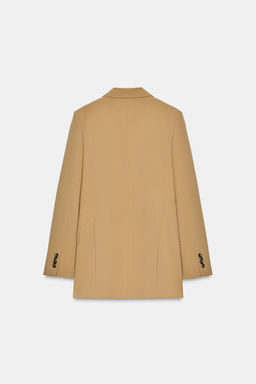 FITTED BLAZER WITH CONTRAST SCARF ZW COLLECTION