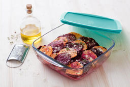 Блюдо для запекания и выпечки с крышкой COOK&STORE 25x22x7см 2.2л квадратное