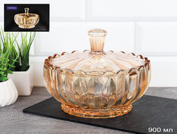 Сахарница 900 мл янтарь / DM608J /уп 16/