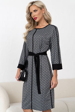 Платье Алана (черный/белый) Р11-1231/3 - Николь фото 3