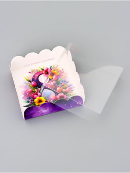 Цена за 5 шт. Коробка для печенья, 8 марта, 9?9?3 см