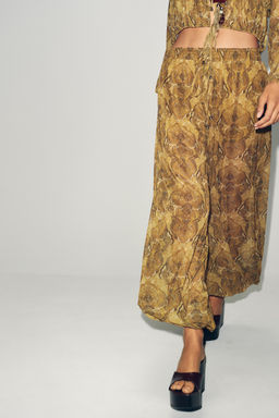 PRINTED BALLOON TROUSERS - Zara фото 13