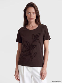 Nak??l? %100 Pamuklu Kad?n Ti??rt