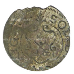 Солид 1634-1654 года Шведская оккупация Риги  Королева Кристина