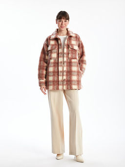 Ekose Oversize Kad?n Pel?? G?mlek Ceket