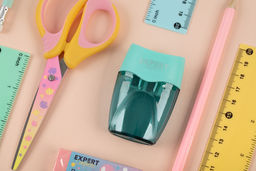 Expert Complete Точилка пластиковая с контейнером, 2 отверстия ECSH-07 12 шт. в ассортименте