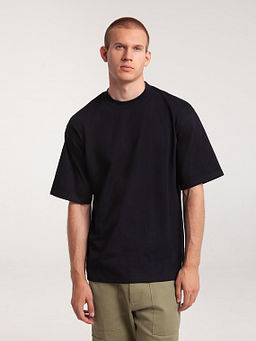 Футболка ЗАПОРОЖЕЦ Blank oversize DEEP BLACK