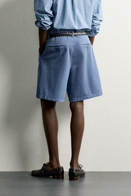 BERMUDA REGULAR  FIT PLIEGUES / Azul - Zara фото 3