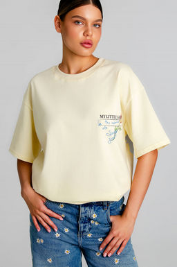 Арт. 31164 Футболка женская  44-52 Цвет:молочный