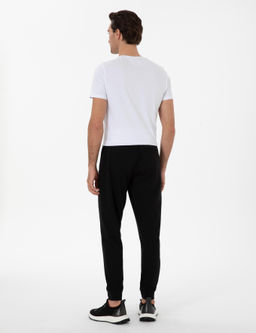 Siyah Regular Fit Pa_as_ Lastikli E_ofman Alt_