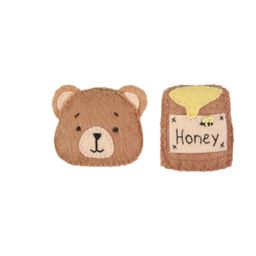 Набор для шитья Miadolla TF-0369 Броши Мишка и мед